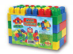 Építőkocka készlet, Maxi Blocks, 60 db,  25x13x18 cm