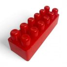 Építőkocka klt., Maxi Blocks, 60 db, fólia csom., 25x13x18 cm