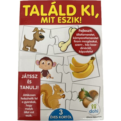 Készségfejlesztő "Találd ki, mit eszik"
