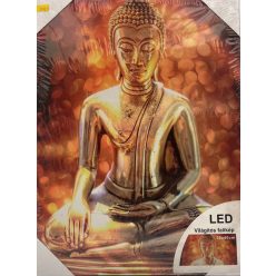 LEDes világító falikép budha 30x40cm 