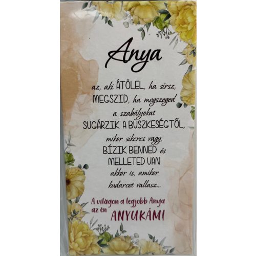 Hűtőmágnes A Legjobb Anya az én Anyukám 7x13,5cm