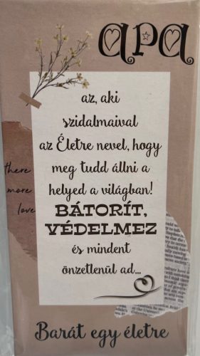 Hűtőmágnes Apa... Barát egy életre 7x13,5cm