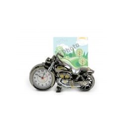 Ébresztőóra motor fényképtartóval 21x12cm