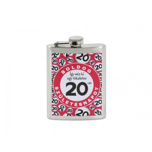 Flaska Boldog 20. Születésnapot 8oz/240ml