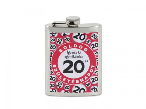 Flaska Boldog 20. Születésnapot 8oz/240ml