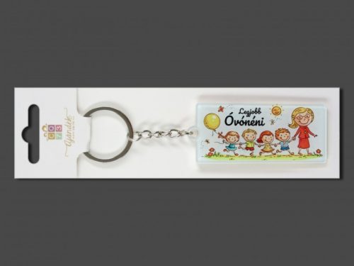 Kulcstartó Legjobb óvónéni 7,5cm