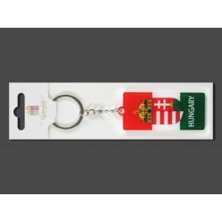 Kulcstartó Hungary címeres 7,5cm