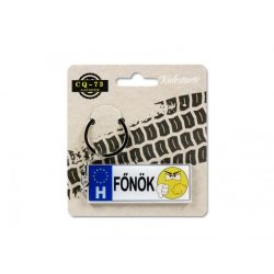 Kulcstartó rendszámtábla Főnök 7,5cm