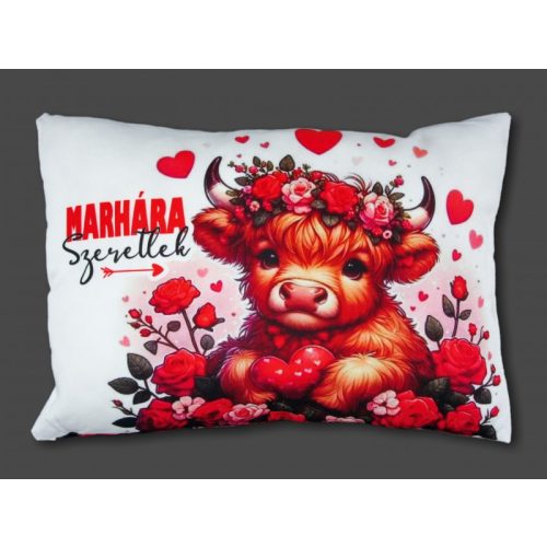 Díszpárna Marhára szeretlek 38x26cm