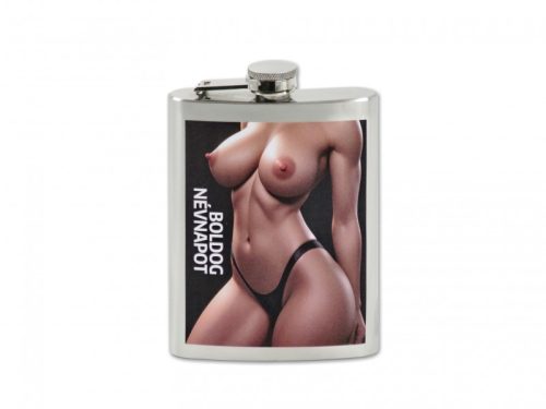 Flaska Boldog Névnapot Szexi nő 8oz/240ml