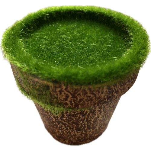 MOHÁS CSERÉP KICSI KEREK, ÁTMÉRŐ: 9*9CM,  MAGASSÁG: 9CM  28097