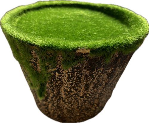 MOHÁS CSERÉP NAGY KEREK, ÁTMÉRŐ: 14*14CM,  MAGASSÁG: 11CM 28102