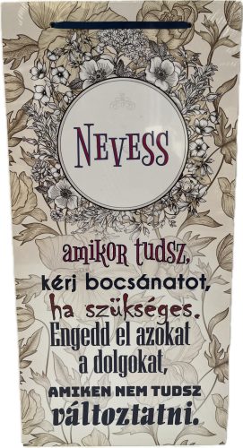Dekor Fatábla feliratos 22x45cm "Nevess amikor tudsz"