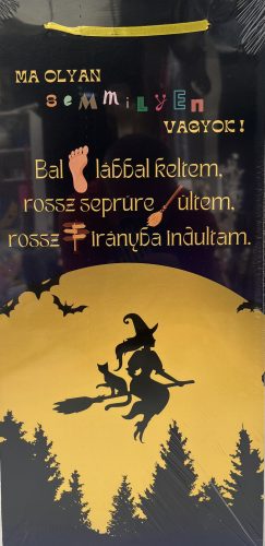 Dekor Fatábla feliratos 22x45cm "Ma olyan semmilyen vagyok"