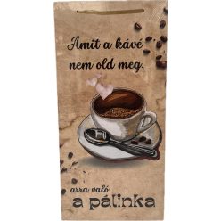   Dekor Fatábla feliratos 22x45cm "Amit a kávé nem old meg"