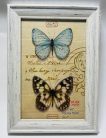 Fényképkeret műanyag 10*15 barna, krém 