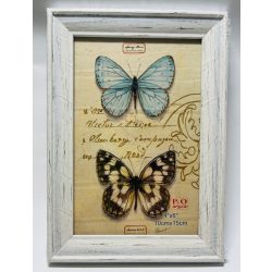 Fényképkeret műanyag 10*15 barna, krém 