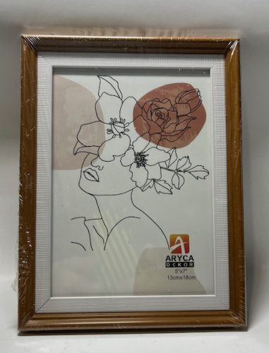 Fényképkeret Fa hatású műanyag keret 13*18 S9016
