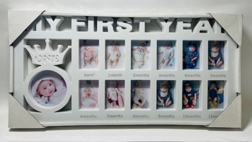 Fényképkeret Babás MY FIRTS YEAR 12 hó