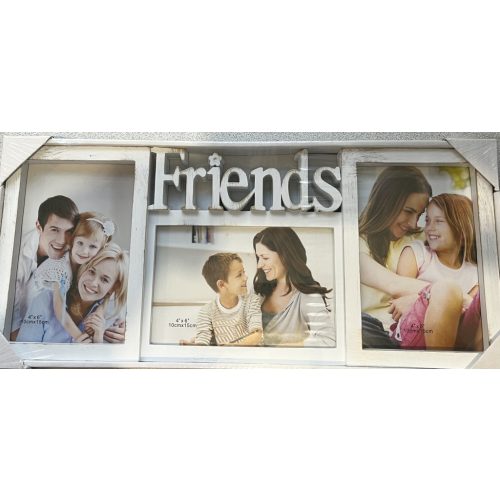 Fotókeret "Friends" 3db 10*15cm kép  műanyag
