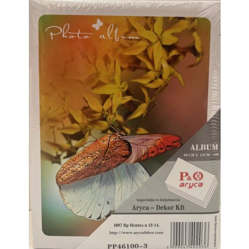Fényképalbum pillangós 100db 10x15cm-es képhez PP46100-3