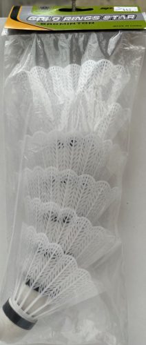 TOLLASLABDA SZETT, 6DARABOS, FEHÉR GUMI ÉS FEHÉR MŰANYAG, TIMIX