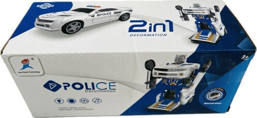 Robot autó elemes dobozban Rendőrségi