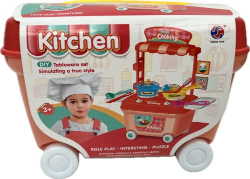 Étkezős kocsi gurulós Lányos konyha "Kitchen"