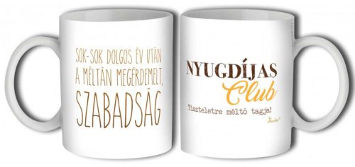 Bögre 3 dl Nyugdíjas Club