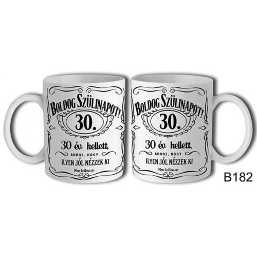 Bögre 3 dl - Boldog Szülinapot Jack 30