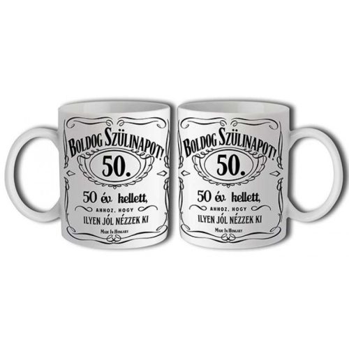 Bögre 3 dl - Boldog Szülinapot Jack 50 