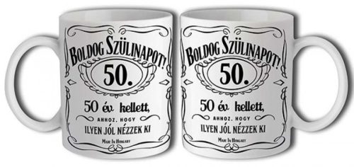 Bögre 3 dl - Boldog Szülinapot Jack 50 