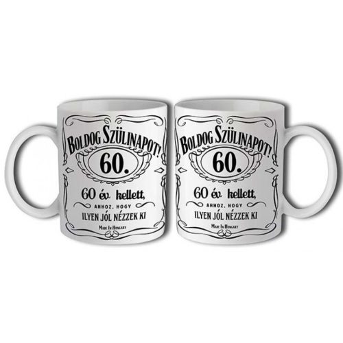 Bögre 3 dl - Boldog Szülinapot Jack 60