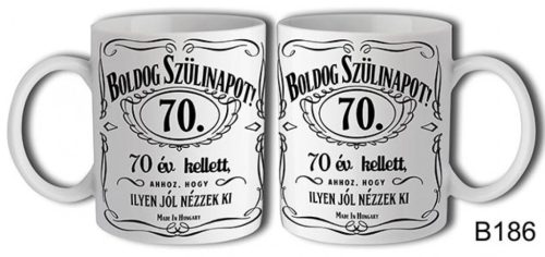 Bögre 3 dl - Boldog Szülinapot Jack 70