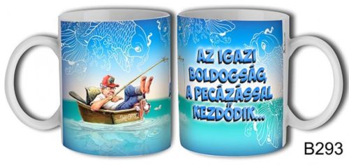 Bögre 3 dl - Az igazi boldogság a pecázással