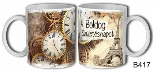 Bögre 3 dl Órás Boldog Szülinapot 
