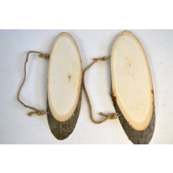   FA SZELET OVÁLIS JUTA AKASZTÓVAL SZ.:7-9CM,V.:1CM,H.:20CM Cikkszám: 354980