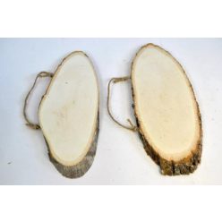   FA SZELET OVÁLIS JUTA AKASZTÓVAL SZ.:12CM,V.:1CM,H.:35-40CM Cikkszám: 354982