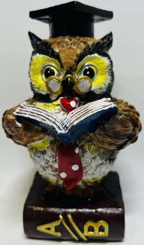 Bagoly figura ballagási 12cm