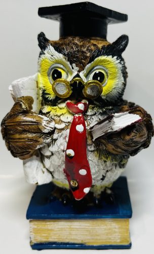 Bagoly figura ballagási 12cm