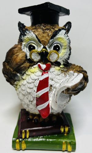 Bagoly figura ballagási 12cm
