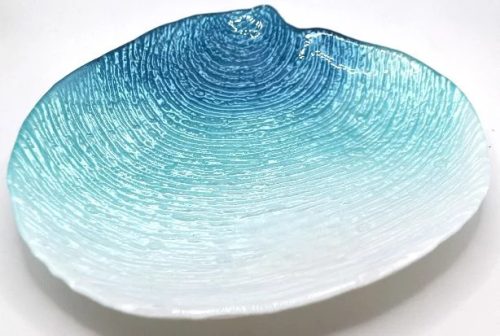 ÜVEGTÁL ÁTM:20CM POLO FÉMES-ÉGKÉK