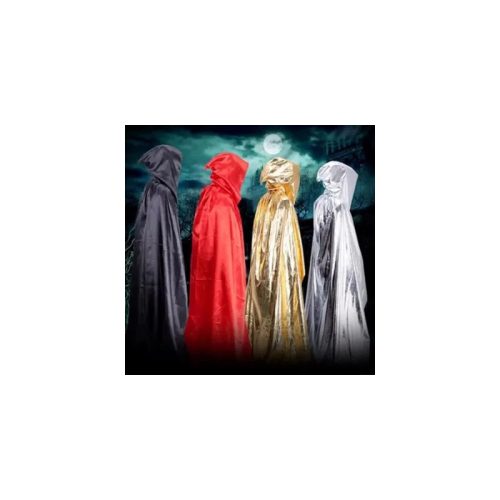 Fényes köpeny kapucnis ( arany, ezüst, piros, fekete ) Cikkszám:	PG-553