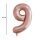 34 inch-es 9 Csillogó Rózsaarany - Laser Rosegold Számos Super Shape Fólia Lufi
