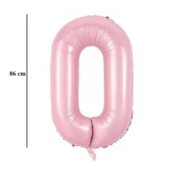 34 inch-es 0 Babarózsaszín Számos Super Shape Fólia Lufi