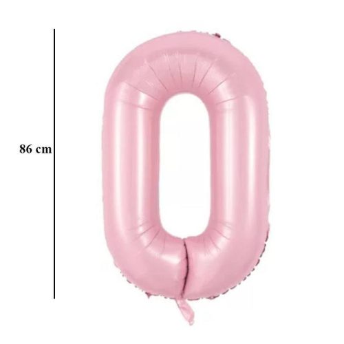 34 inch-es 0 Babarózsaszín Számos Super Shape Fólia Lufi