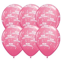 11 inch-es Boldog Születésnapot Rózsaszín - Rose Lufi