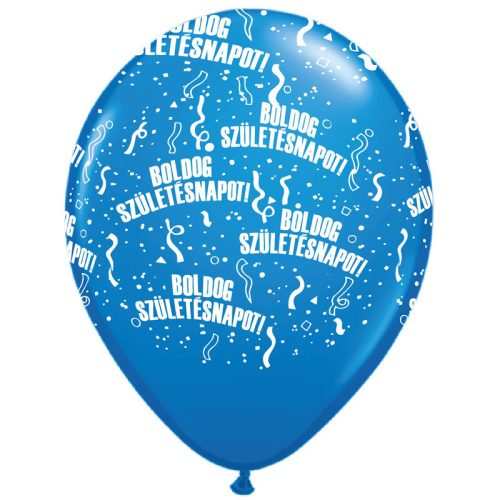 11 inch-es Boldog Születésnapot Dark Blue Lufi