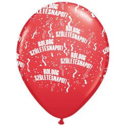 11 inch-es Boldog Születésnapot Red Lufi