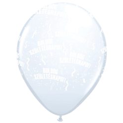 11 inch-es Boldog Születésnapot White Lufi